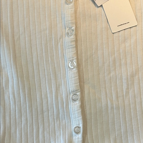 Ever After Girls White Ribbed Long Sleeve Top, size 8 NWT - Picture 4 of 5